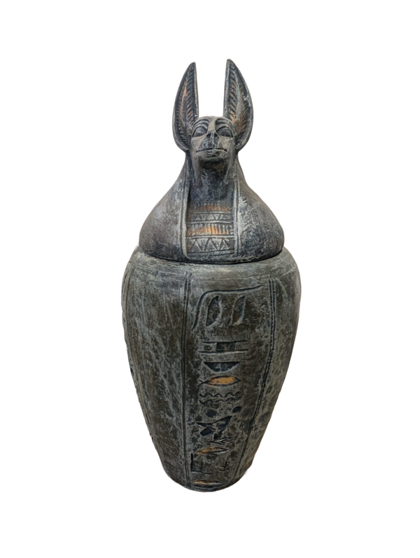 Urne Egypte steen antiek 45 cm