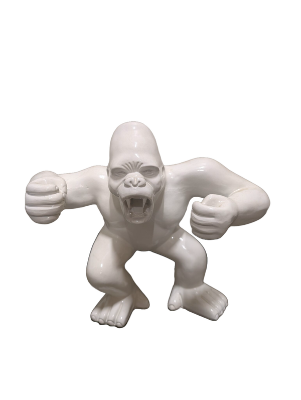 Agresive jungle Gorilla singe rood zwart wit 70 cm