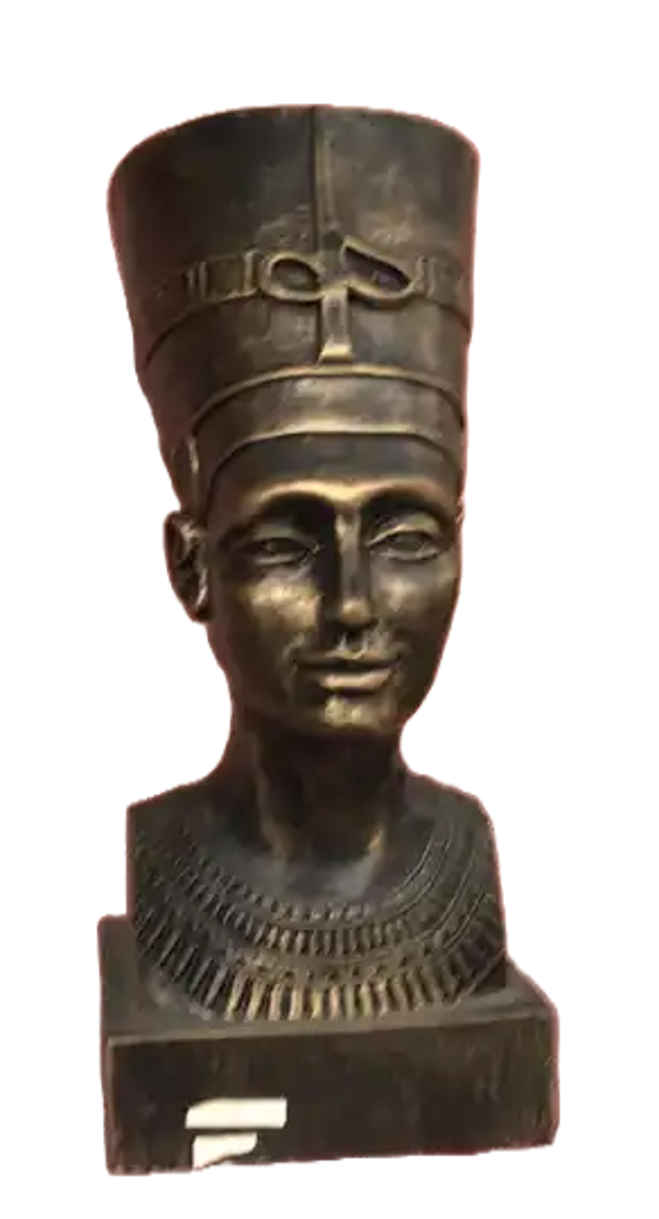 Egypte Dame Burste polyester résine 40 cm