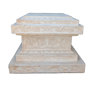 Zuil plat plat patine 92 cm
