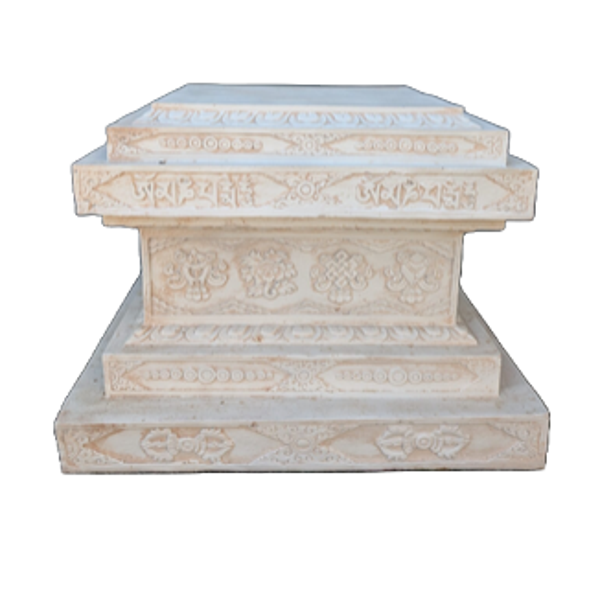 Zuil plat plat patine 92 cm