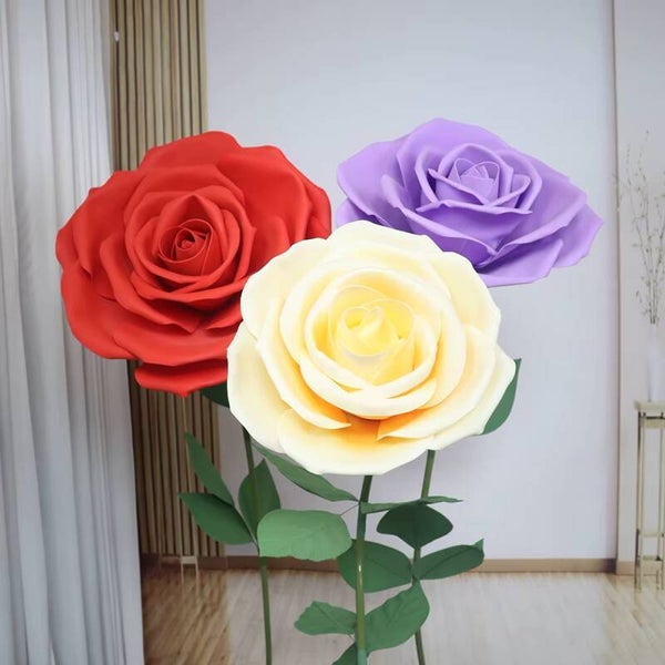 Rozen in pot diverse kleur 65 cm
