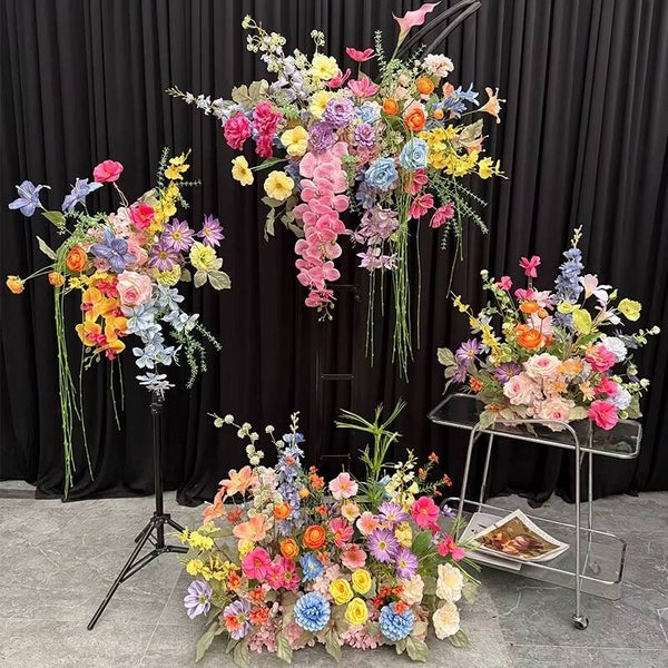 Aangepaste tafel of Garden gemengde bloemen  50 cm