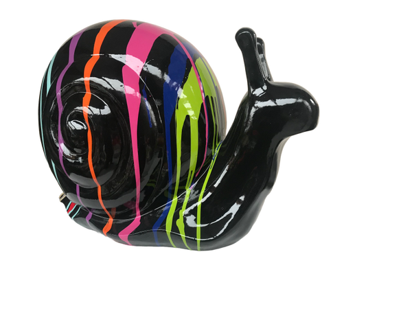 DSP slak met huis zwart multicolor drop