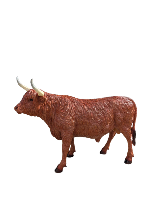 Koe higlander  laminaat bruin  131 x  193 x 66cm