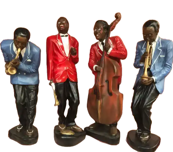 Afrikaanse orkest zanger sax Bas trompet per stuk 80 cm