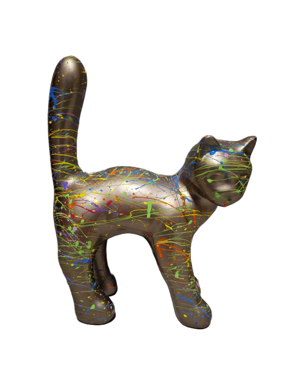 Parijse Kat splash goud 25 x 35 cm verp 6