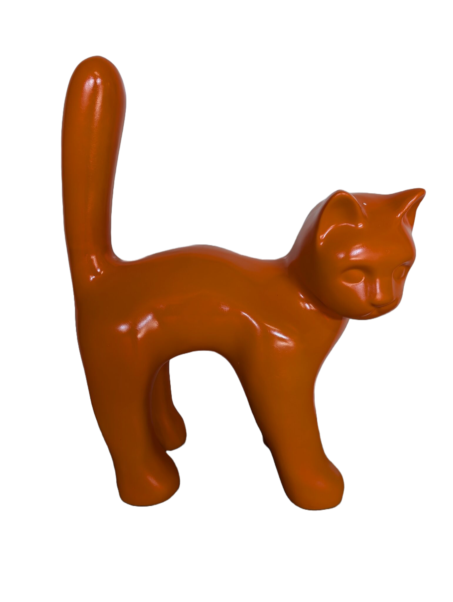 ART pop Parijse kat met staart in de lucht 65cm