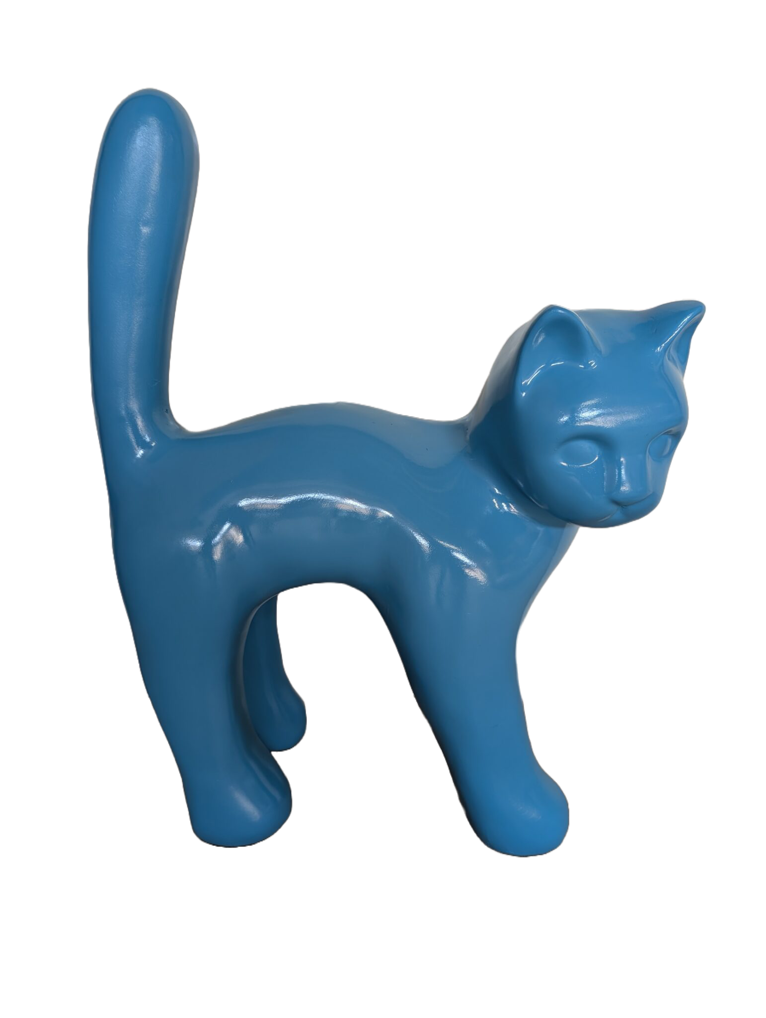 ART pop Parijse kat met staart in de lucht 65cm