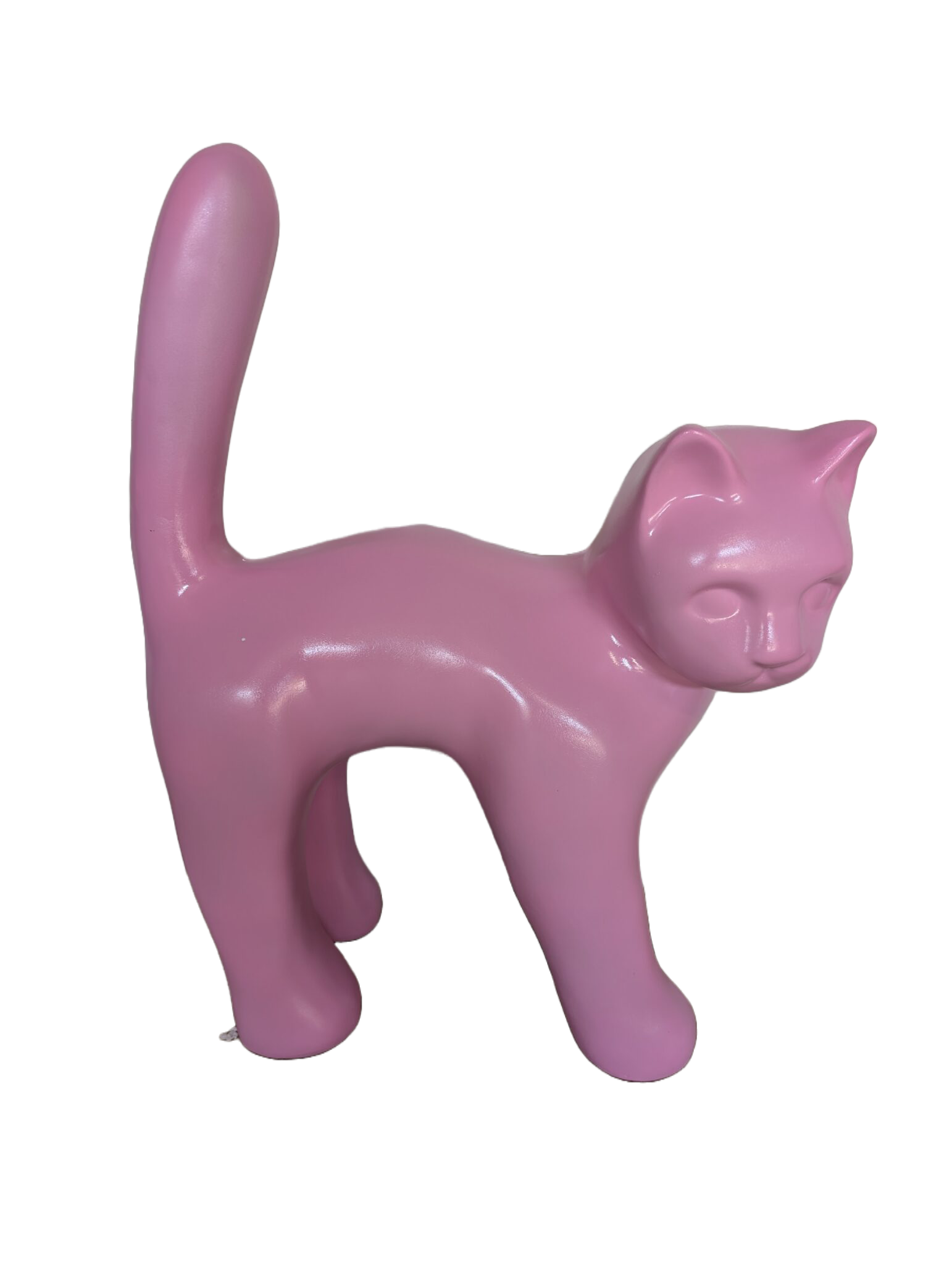 ART pop Parijse kat met staart in de lucht 65cm