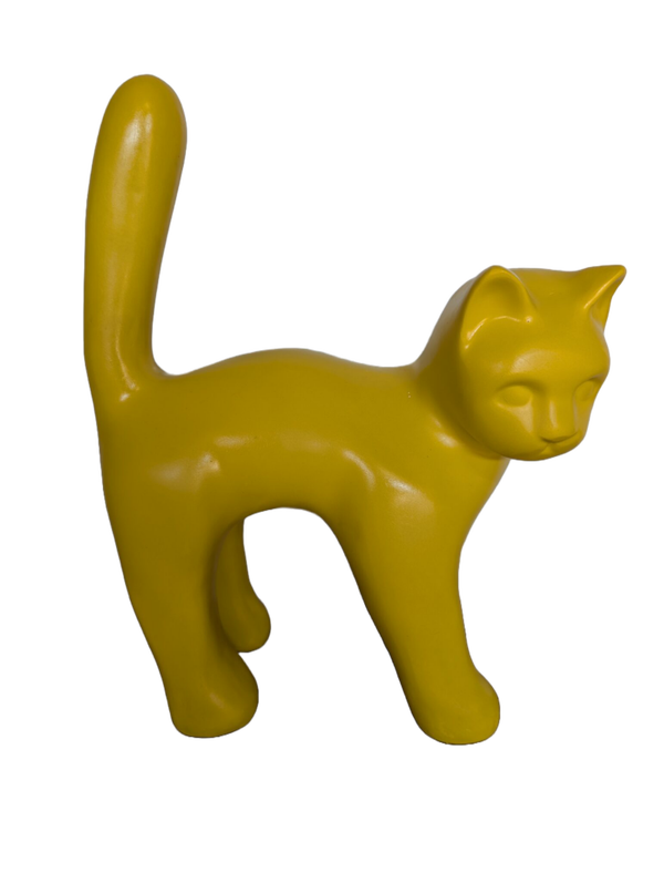ART pop Parijse kat met staart in de lucht 65cm