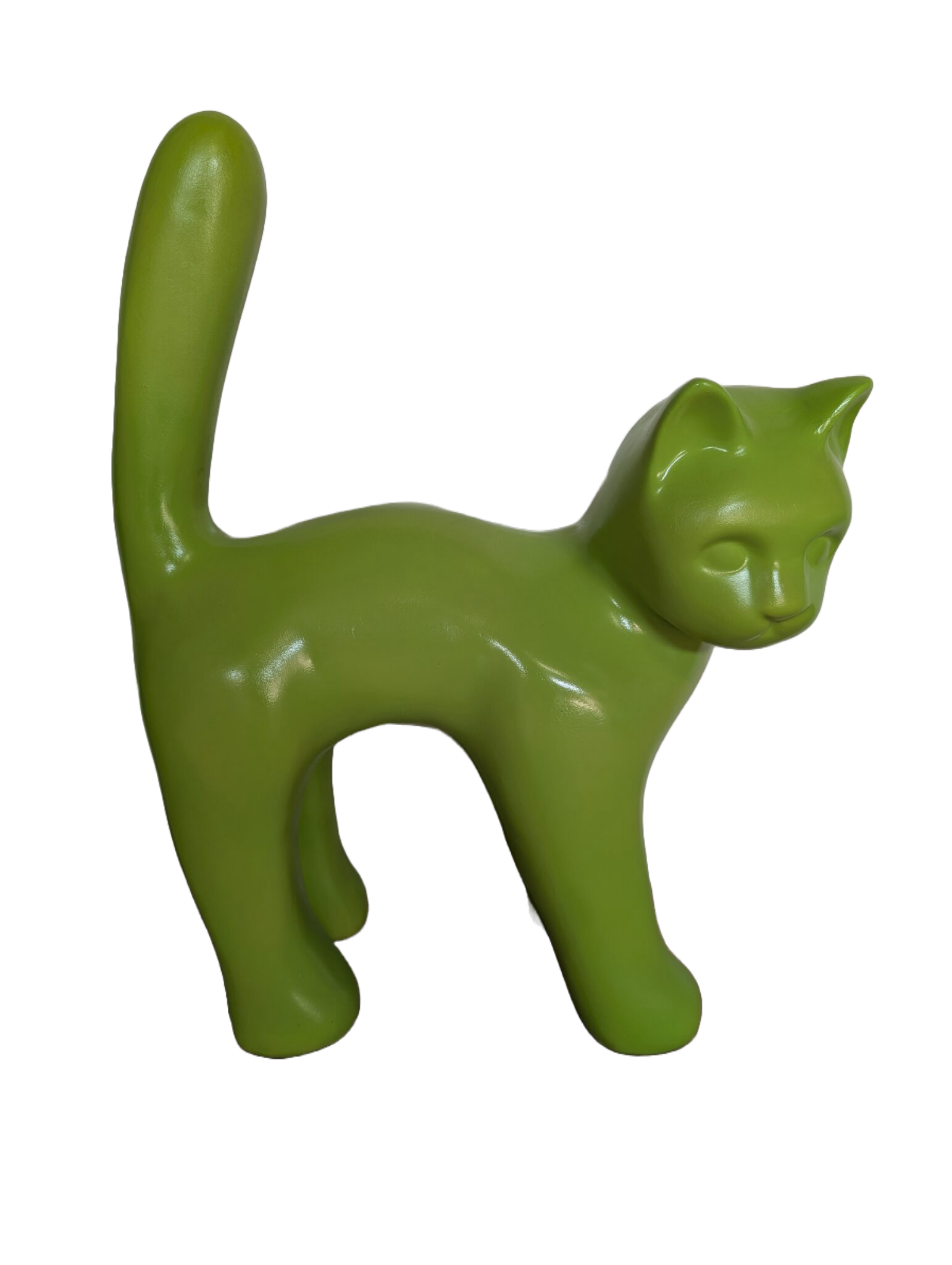 ART pop Parijse kat met staart in de lucht 65cm