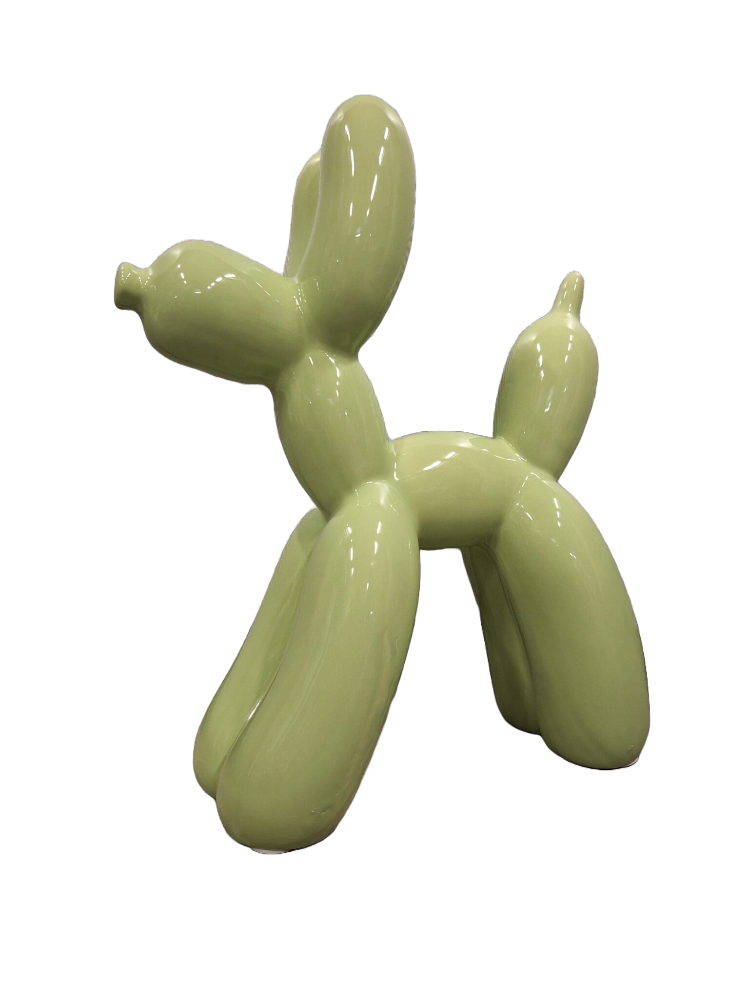 Design kunst sculpturen Ballon hond diverse kleuren groen 50 cm verp 2