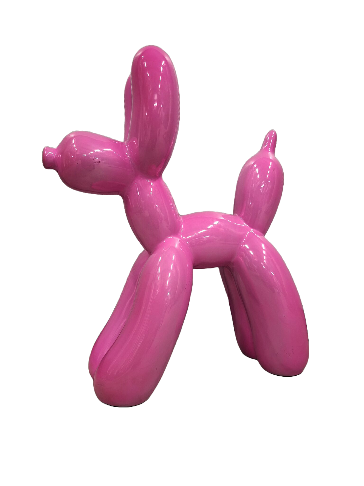 Design kunst sculpturen Ballon hond diverse kleuren Roos 50 cm verp 2