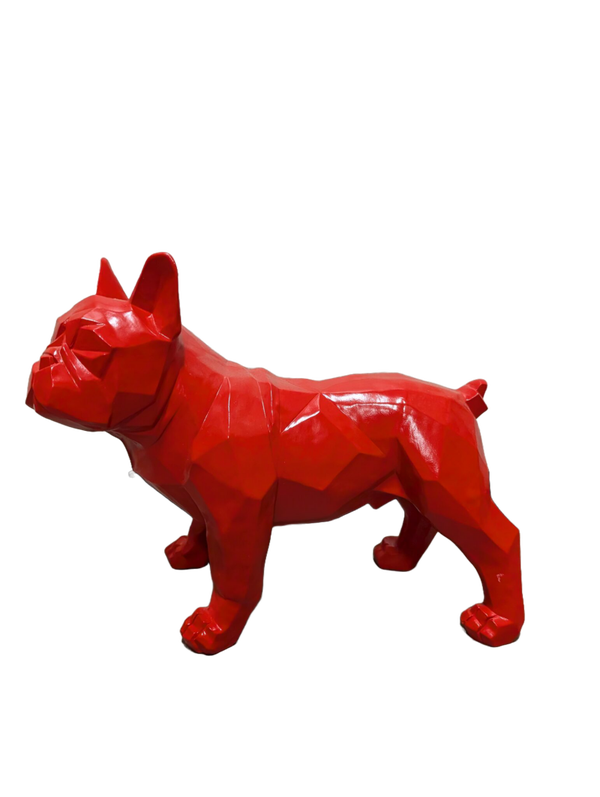 ART pop hond  France Buldog origami 35x40 cm