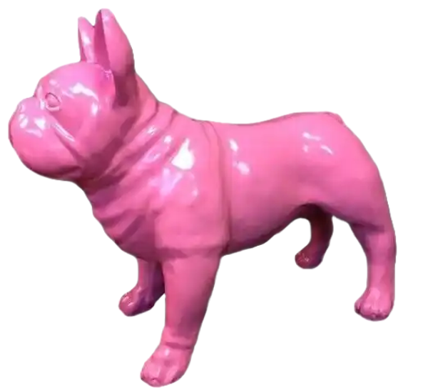 ART pop Hond France Bulldog polyester résine 60 x 90 cm