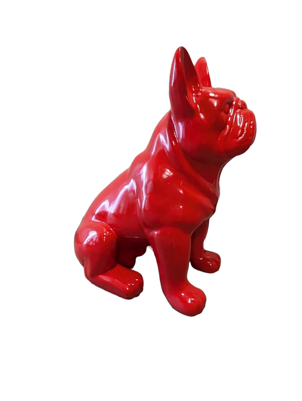 ART pop France buldog zit kleur 45 cm