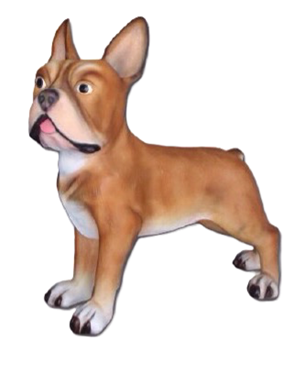 ART pop Hond France Bulldog polyester résine 176 x 90 x 190 cm
