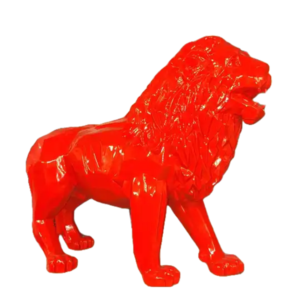 DL4025 leeuw rood of wit polyester 100 cm
