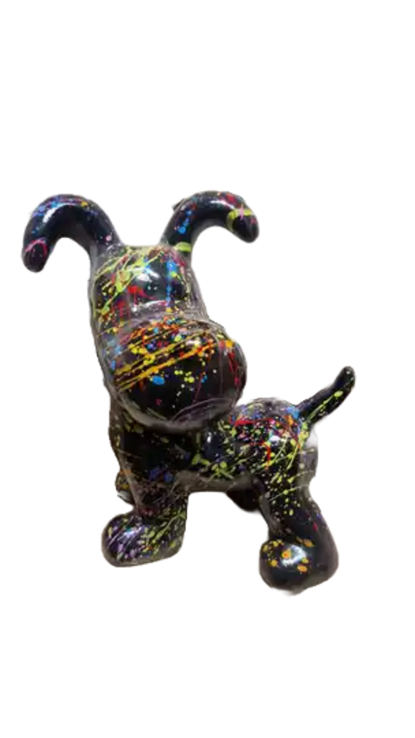 ART pop Cartoon flappy hondje polyester multicolor splash  20 cm