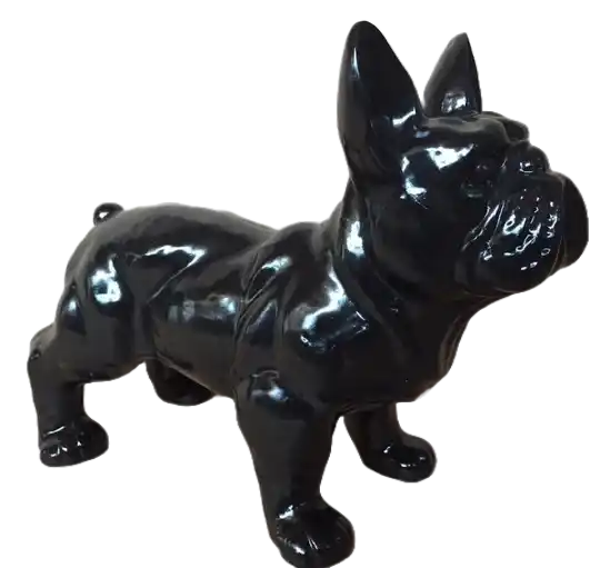 Art pop  France bulldog hond staand kleur 30 x 50 cm