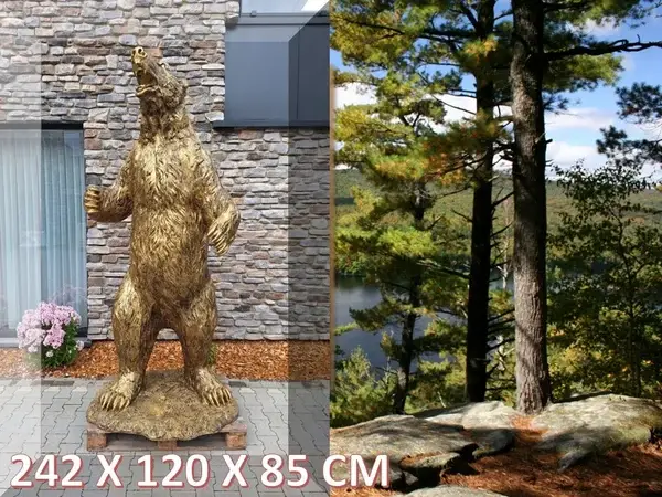 Beer  staat op sokkel laminaat diverse kleur 242 x 120 x 85 cm