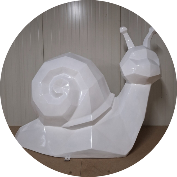 Slak wit origami laminaat 125 x 165 x 65 cm