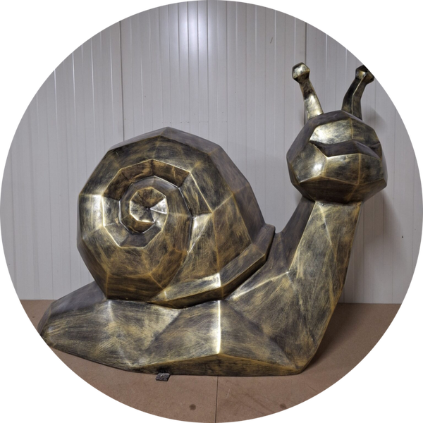 Slak antiek goud origami laminaat 125 x 165 x 65 cm