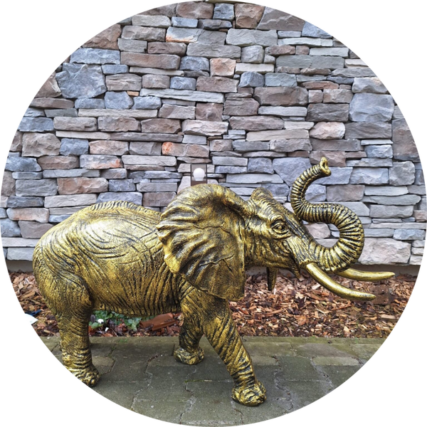 Olifant slurf omhoog 114 x 57 x 72 cm