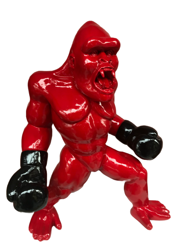 Art pop Aap King Kong boxer rood 50cm
