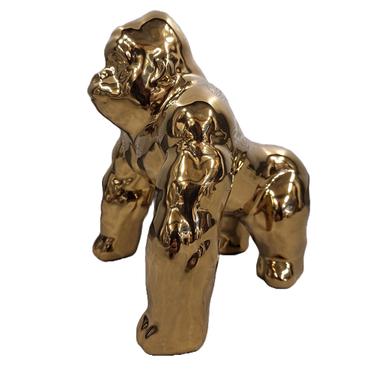 Aap stoere gorilla ass kleur op 4 poot 25 cm verp 1/6