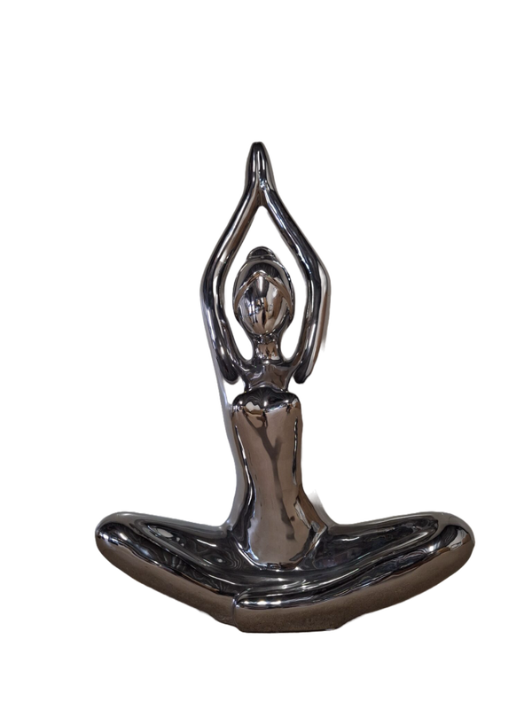 Yoga chroom Dame goud of zilver zit   50cm verp 4