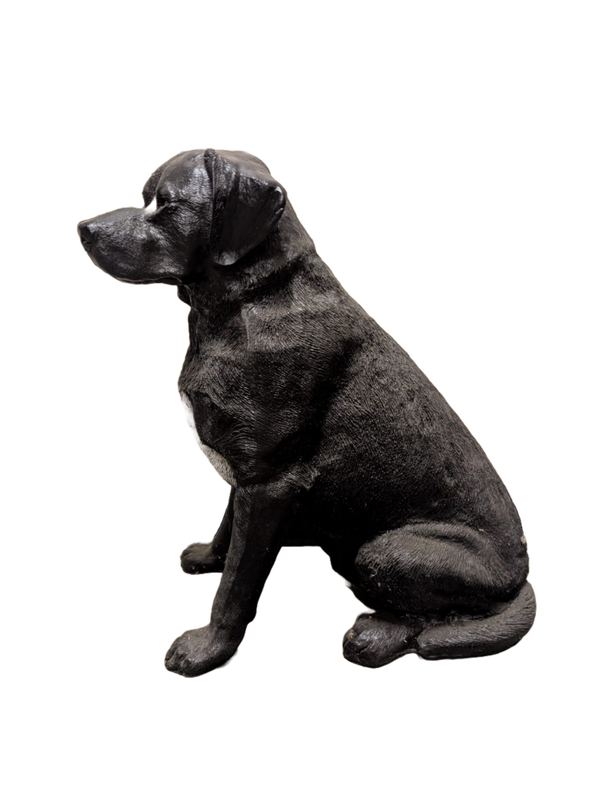 Labrador zwart zit polyester résine 70 CM