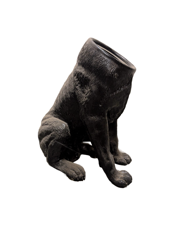 Hond zit bloempot planter 50 cm