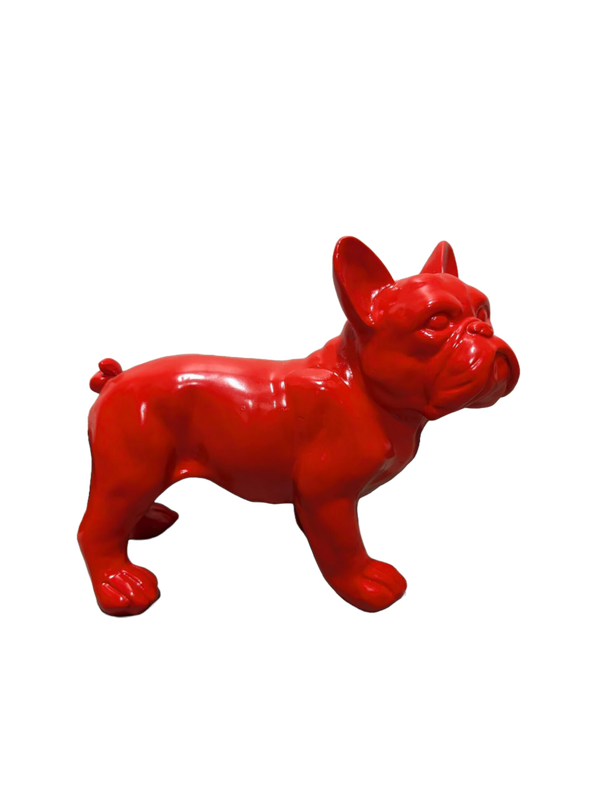 Art pop France buldog staand kleur 30 x 20 cm