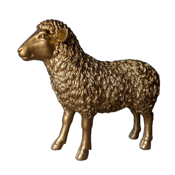 Art pop Schaap staand kleur fibre de verre laminaat 70 cm