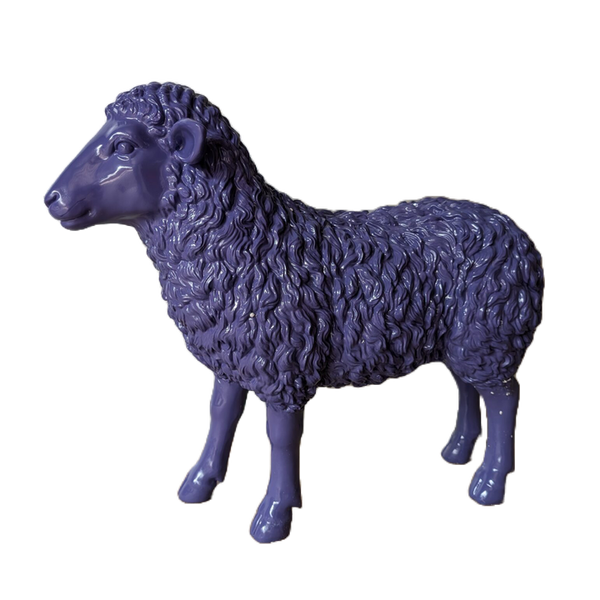 Art pop Schaap staand kleur fibre de verre laminaat 70 cm