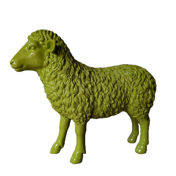 Art pop Schaap staand kleur fibre de verre laminaat 70 cm
