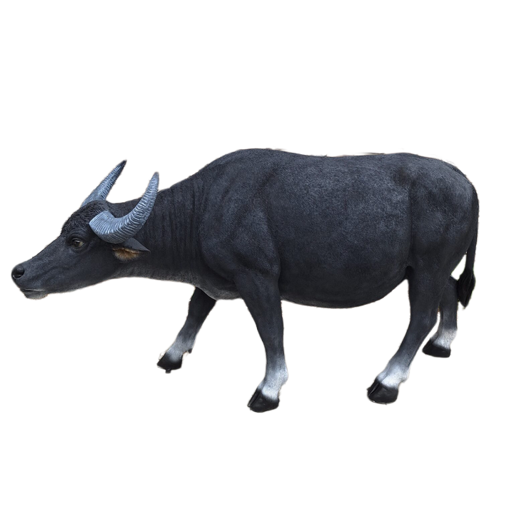 Buffel grazend staand xxl 260 x 92 x 130 cm