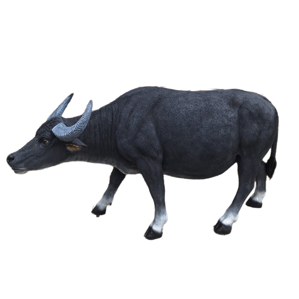 Buffel grazend staand xxl 260 x 92 x 130 cm