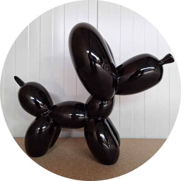 Ballon hond zwart 50 cm verp 2