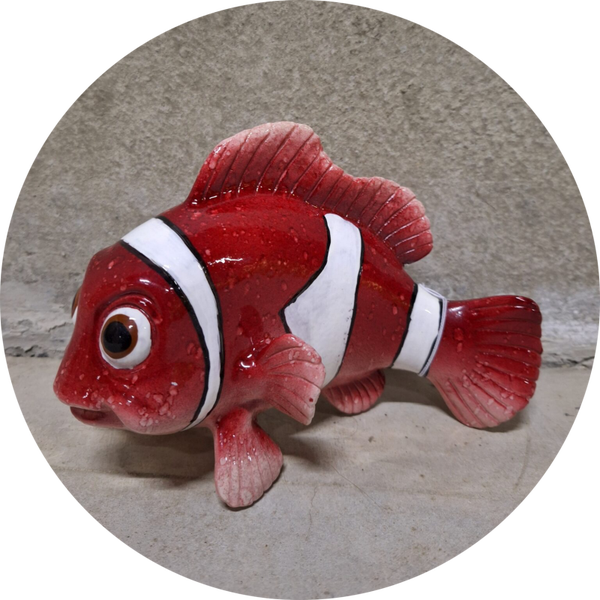 Vis zwemmend orange 20 cm verp 8
