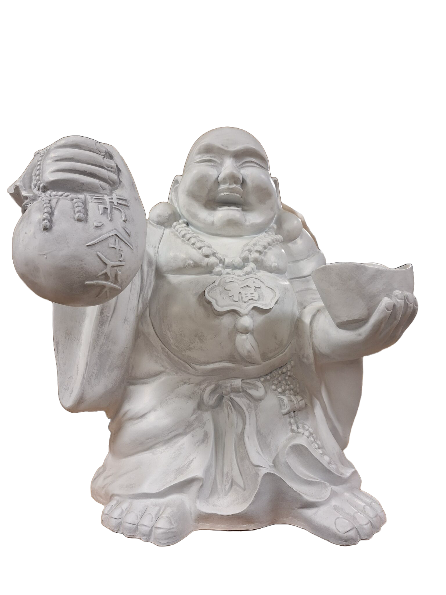 Curiosa boeddha brons van reikdom 71 cm