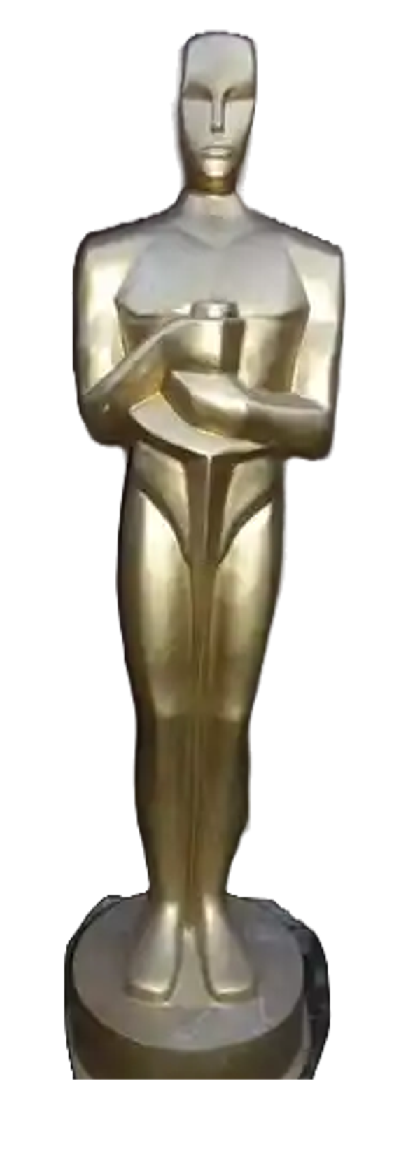 Horeca Tuin beeld oscar goud kleur polyester résine 165 cm