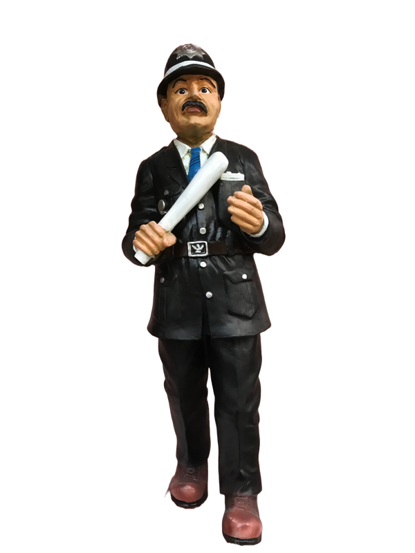 BoB  Engelse polities staand met matrak  polyester résine 90 cm