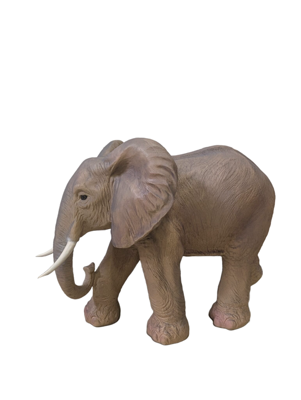 Olifant lopend met slurf omlaag 95 cm