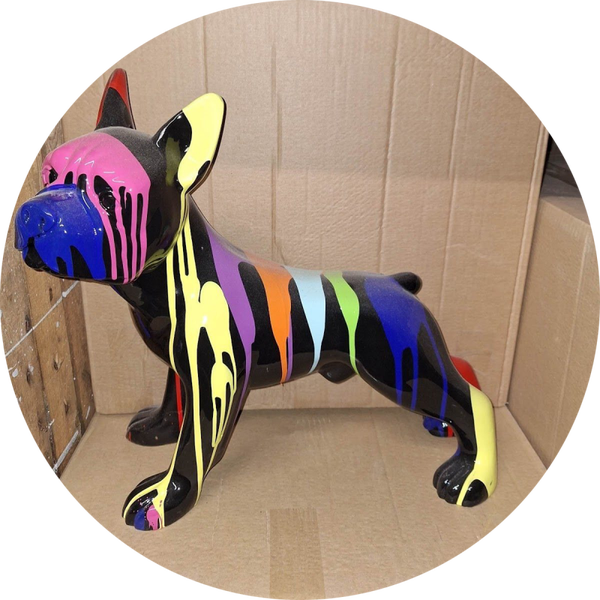 Chihauhau Staand zwart multicolor 42cm
