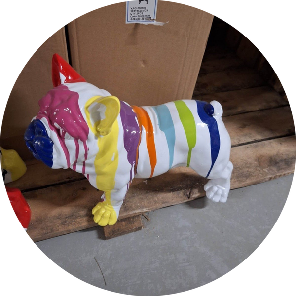 France buldog staand 36 CM verp 2