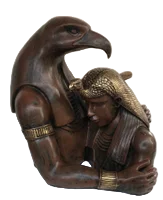 Egypte zonegod Horus buste polyester résine 25 cm