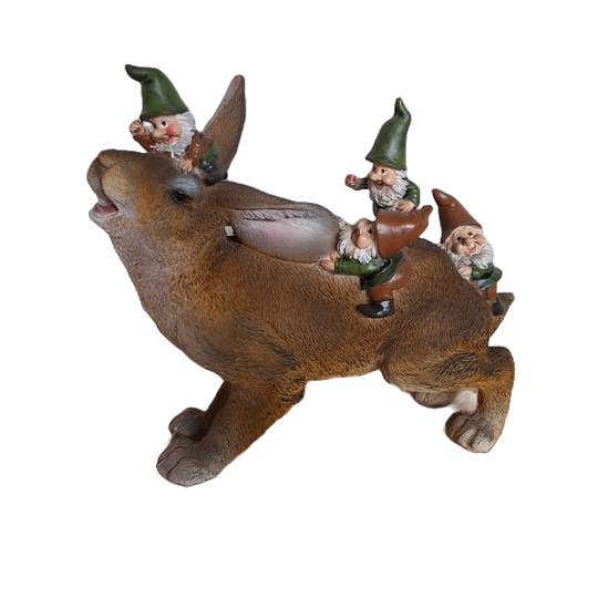 konijn met kabouters 30 cm